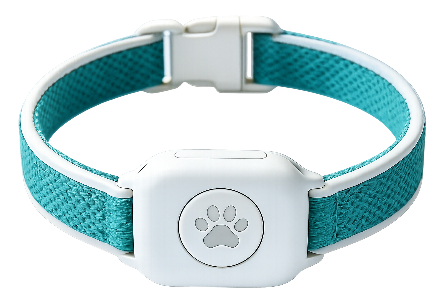 Hearme collar concept with its paw-shaped light off.
